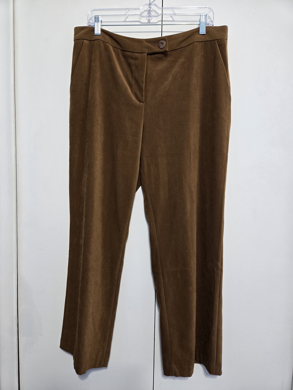 Coldwater Creek Women's Petite Brown Dress Pants Size 14P Straight Leg